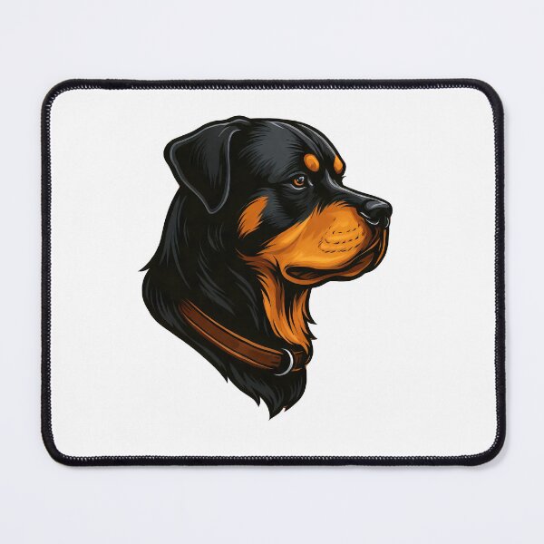 Item preview, Rottweiler Side Profile – Bold Working Dog Illustration designed and sold by ranker666.