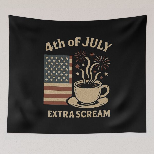 Item preview, 4th of July Extra Scream designed and sold by DemureArtsy.