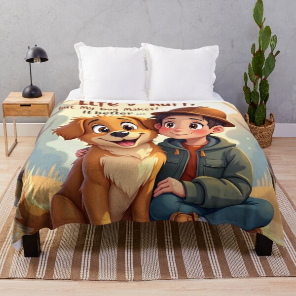 Item preview, Life’s Ruff, but My Dog Makes It Better designed and sold by nhk999.