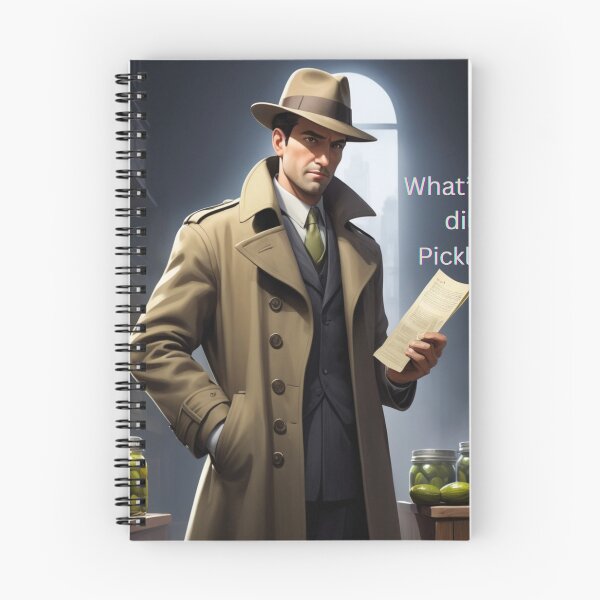 Item preview, Detective Pickle – What’s the Dill, Pickle? Noir Pun Design designed and sold by uglydogboutique.