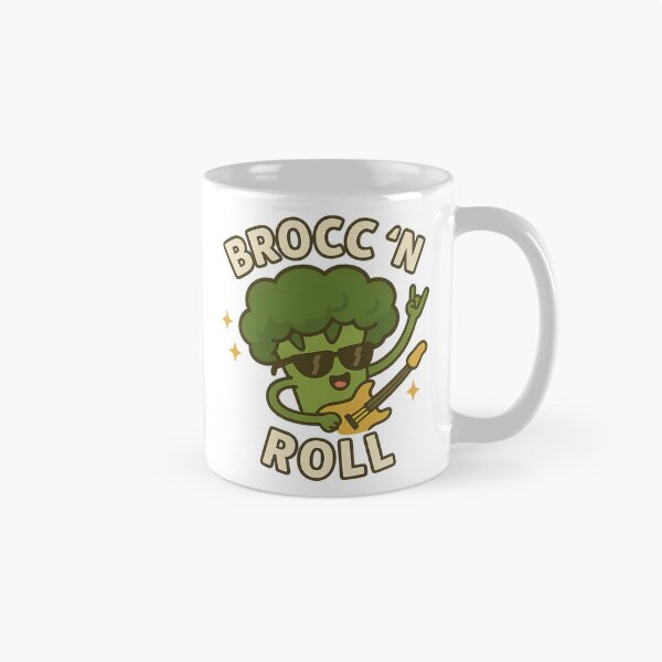 Item preview, Brocc'n Roll Funny Rock Broccoli Design designed and sold by DonnyFoodGadget.