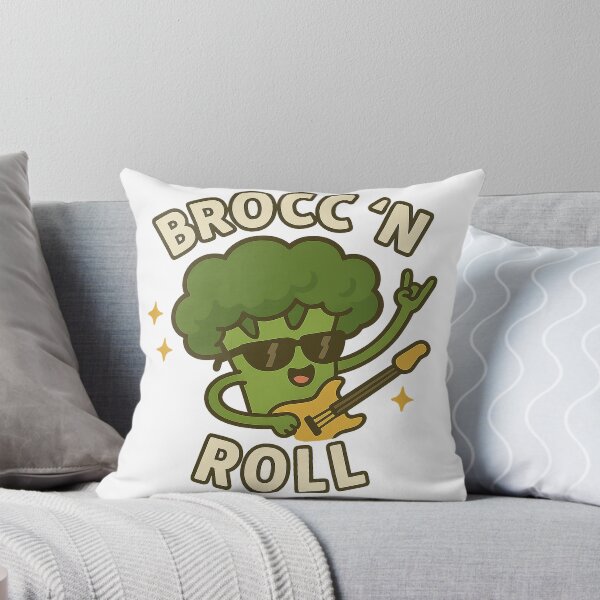 Item preview, Brocc'n Roll Funny Rock Broccoli Design designed and sold by DonnyFoodGadget.