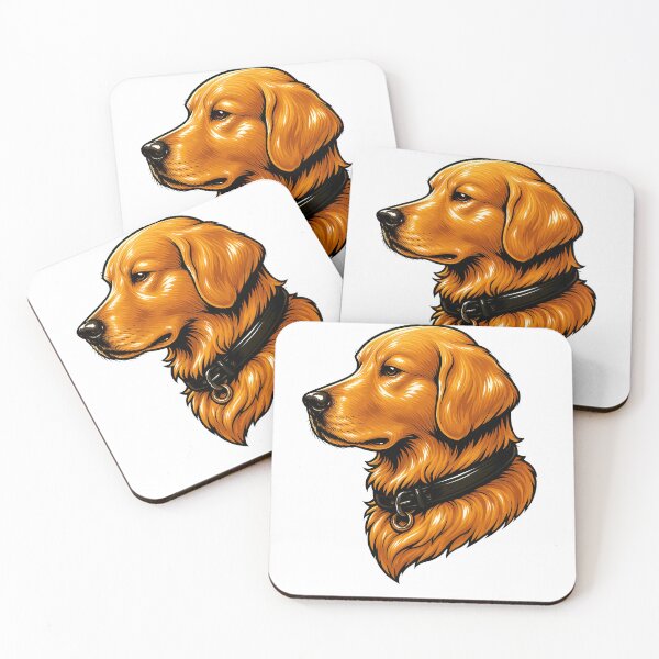 Item preview, Golden Retriever Portrait – Retro Bold Dog Illustration designed and sold by ranker666.