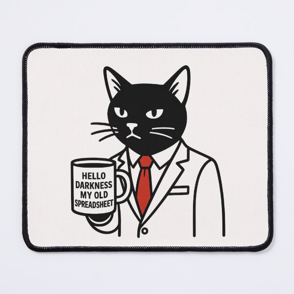 Item preview, Spreadsheet Cat designed and sold by MindsInBloom.