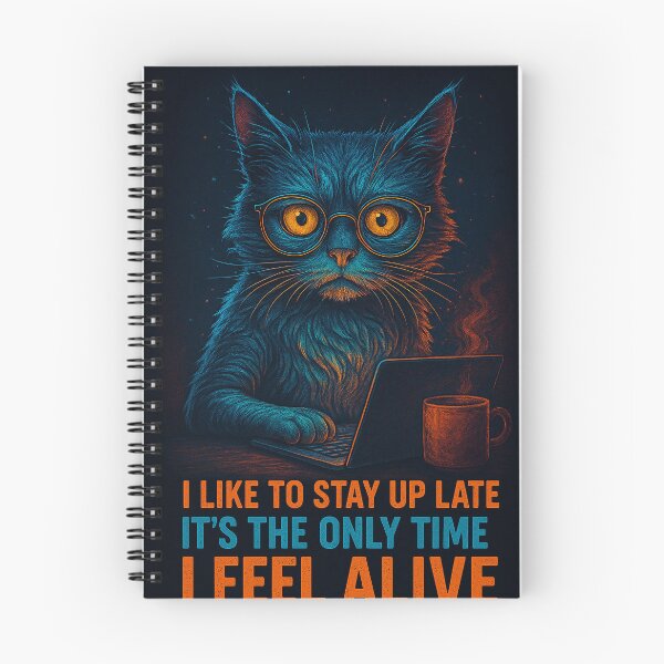 Item preview, Night Owl Cat Programmer designed and sold by Vitalka-uk.