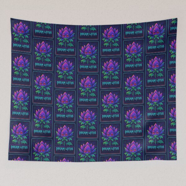 Item preview, Dream Lotus – Float Into the Psychedelic Bloom designed and sold by DabGraphic.