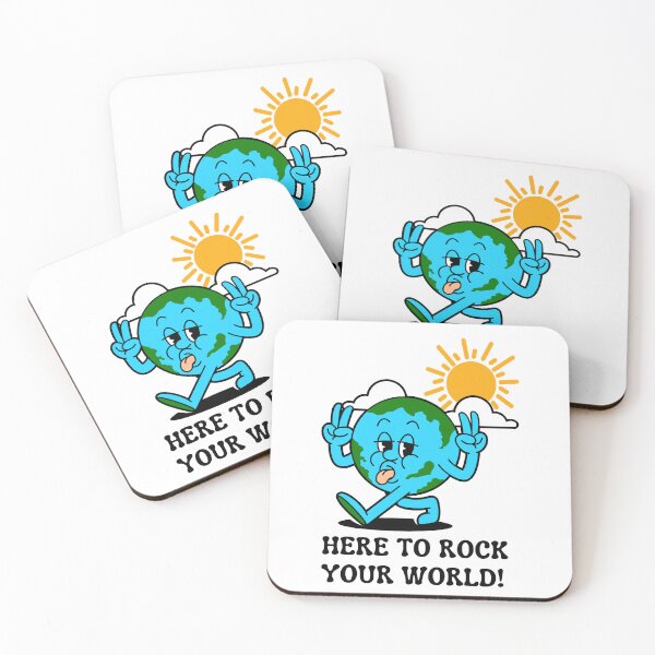 Item preview, Here to rock your world! designed and sold by NicMacTees.