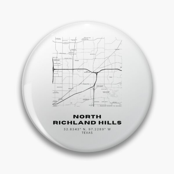 Item preview, North Richland Hills Map – DFW Area Minimalist Poster designed and sold by RM-Journey.
