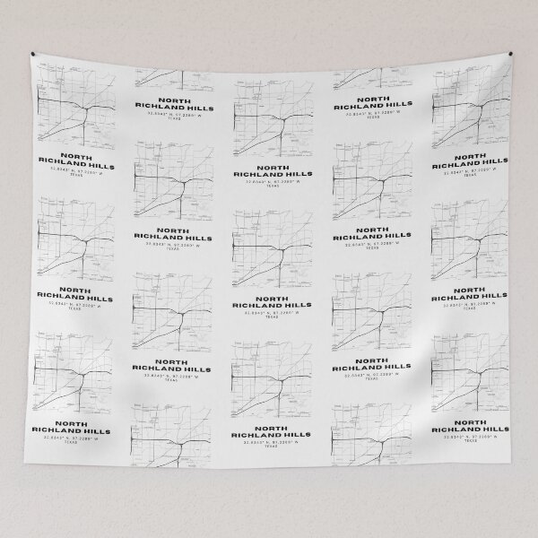 Item preview, North Richland Hills Map – DFW Area Minimalist Poster designed and sold by RM-Journey.