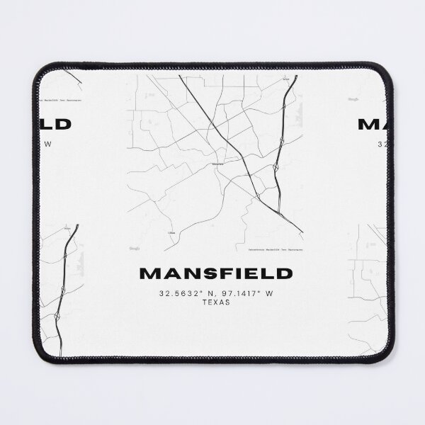 Item preview, Mansfield Map – DFW Suburb Minimalist Monochrome Poster designed and sold by RM-Journey.