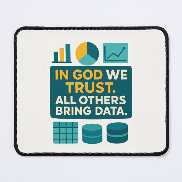 Item preview, In God We Trust, All Others Bring Data – Funny Data Analyst Gift Design designed and sold by WorkBuddyGifts.