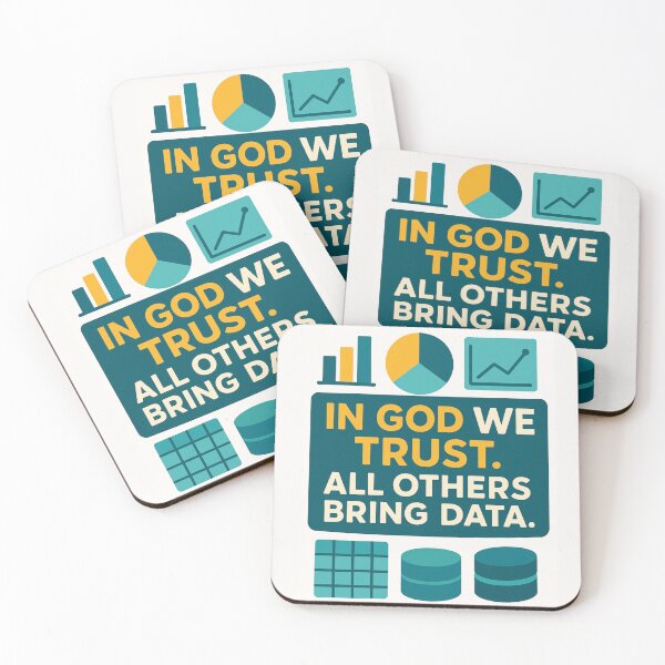 Item preview, In God We Trust, All Others Bring Data – Funny Data Analyst Gift Design designed and sold by WorkBuddyGifts.