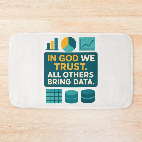 Item preview, In God We Trust, All Others Bring Data – Funny Data Analyst Gift Design designed and sold by WorkBuddyGifts.