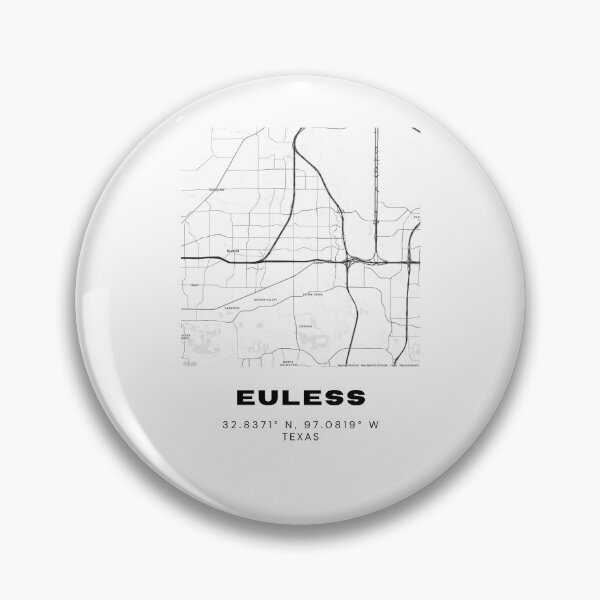 Item preview, Euless Map – DFW Mid-Cities Minimalist Poster designed and sold by RM-Journey.