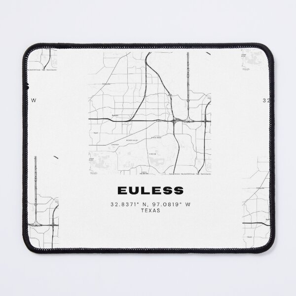 Item preview, Euless Map – DFW Mid-Cities Minimalist Poster designed and sold by RM-Journey.