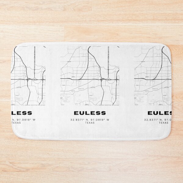 Item preview, Euless Map – DFW Mid-Cities Minimalist Poster designed and sold by RM-Journey.
