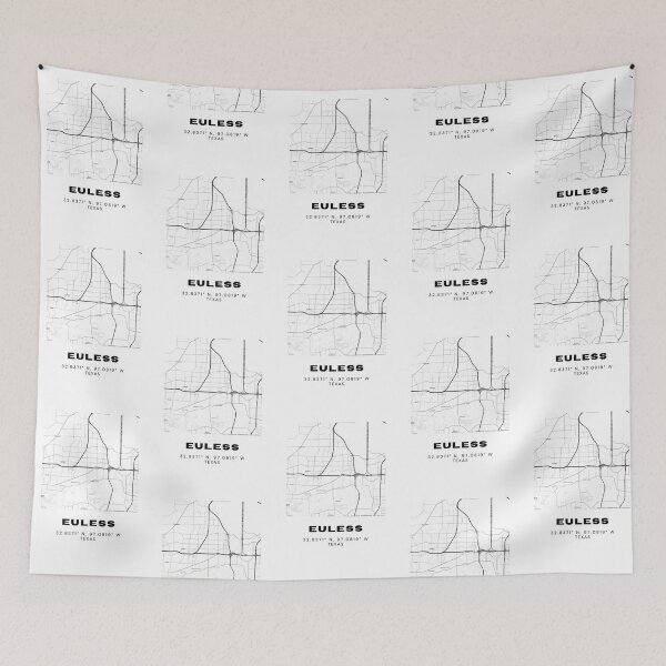 Item preview, Euless Map – DFW Mid-Cities Minimalist Poster designed and sold by RM-Journey.