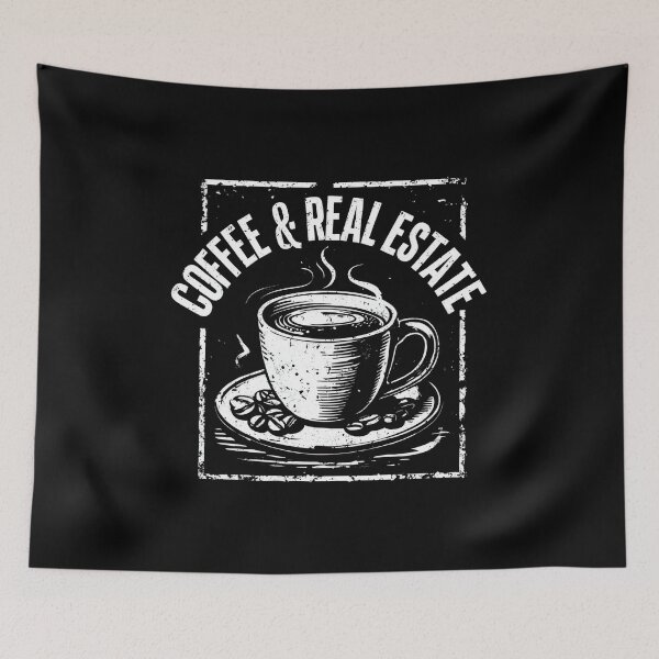 Item preview, COFFEE & REAL ESTATE COFFEE AND REAL ESTATE designed and sold by DemureArtsy.