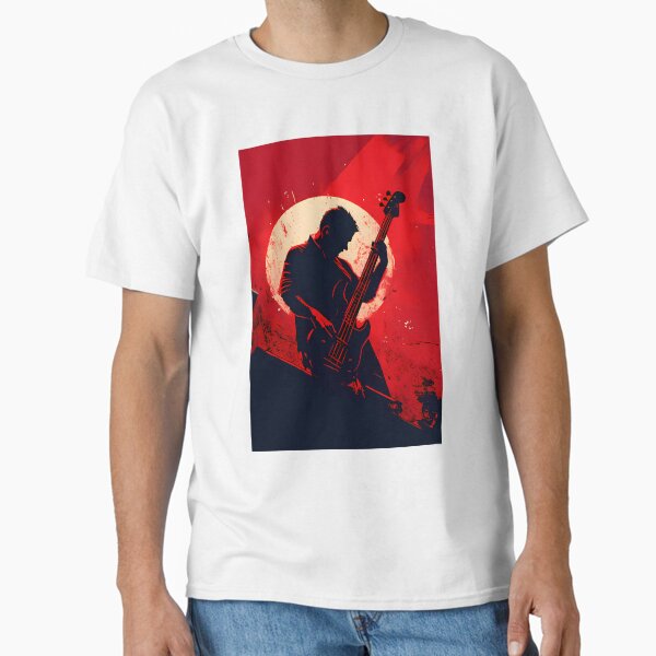 Vista previa del artículo con la obra «Arte digital imprimible de bajista estilo cómic para tazas, camisetas y más», diseñado y vendido por manuelsdesign.