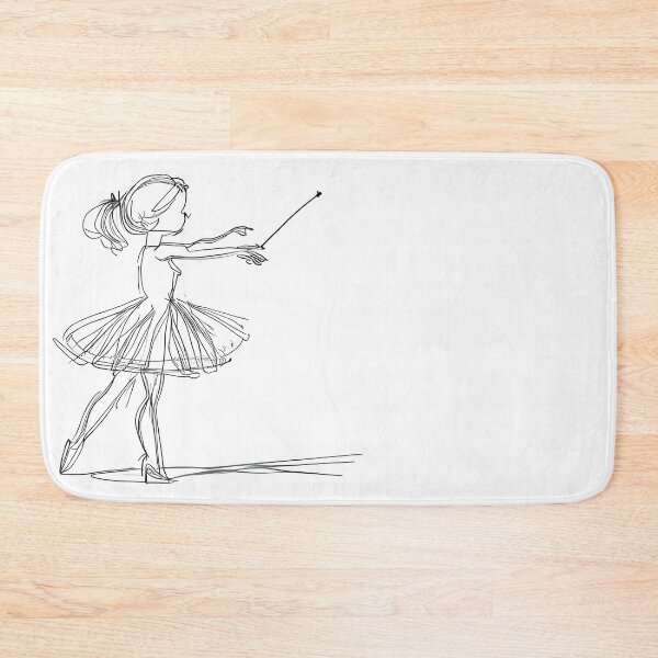Item preview, Ballerina Grace - Line Art Elegance designed and sold by ShadowAndSlate.