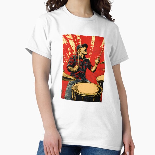 Item preview, Arte digital imprimible de baterista estilo cómic de blues para tazas, camisetas y más designed and sold by manuelsdesign.