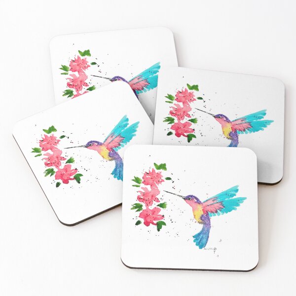 Item preview, Hummingbird "Freedom" Original Watercolor Painting by Emily Albright designed and sold by ARTwithAlbright.