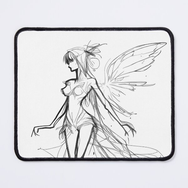 Item preview, Ethereal Fairy Flight - Line Art Magic designed and sold by ShadowAndSlate.