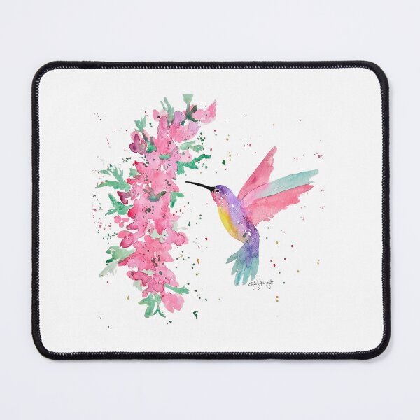 Item preview, Hummingbird "Friendship" Original Watercolor Painting by Emily Albright designed and sold by ARTwithAlbright.