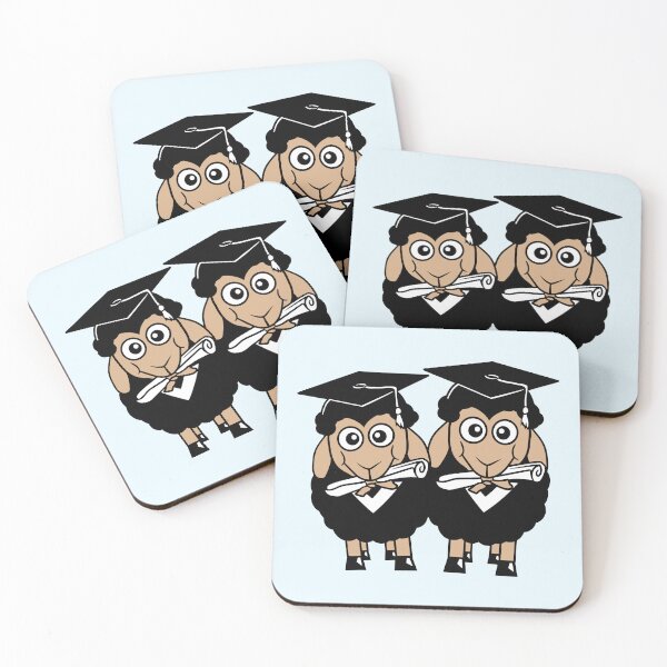 Item preview, 2 Sheep Graduated College Abi Two Student Team Fun designed and sold by shirt-o-mat.