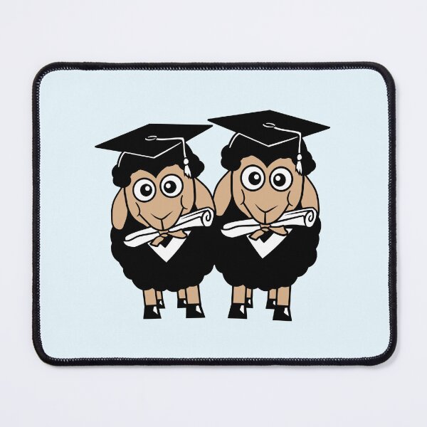 Item preview, 2 Sheep Graduated College Abi Two Student Team Fun designed and sold by shirt-o-mat.