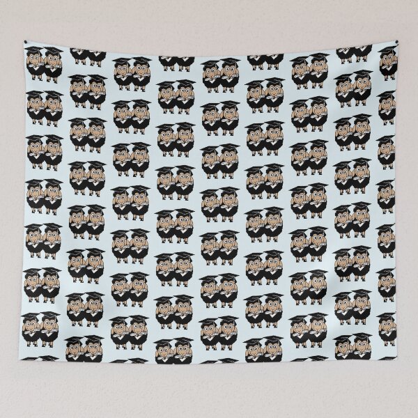 Item preview, 2 Sheep Graduated College Abi Two Student Team Fun designed and sold by shirt-o-mat.