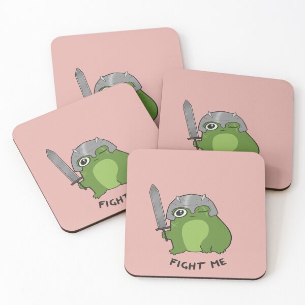 Item preview, Fight me | D&D Fighter Frog designed and sold by ZentropyArt.