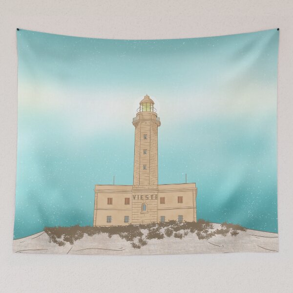 Item preview, Vieste Lightouse Italy designed and sold by ekpatterns.