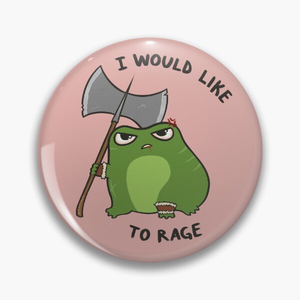 Item preview, I would like to rage | D&D Barbarian Frog designed and sold by ZentropyArt.