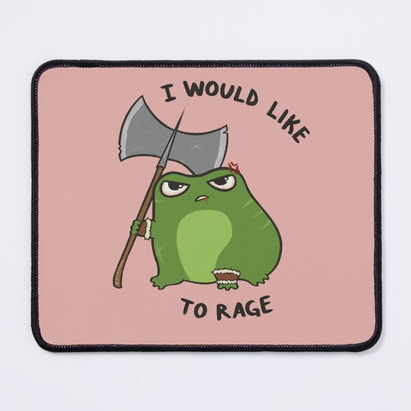 Item preview, I would like to rage | D&D Barbarian Frog designed and sold by ZentropyArt.
