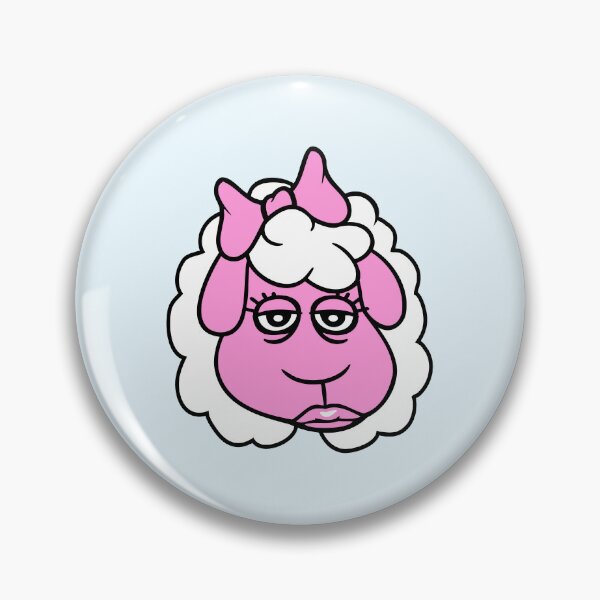 Item preview, Sheep Girl Woman Face Female Pretty Tired Head Fun designed and sold by shirt-o-mat.