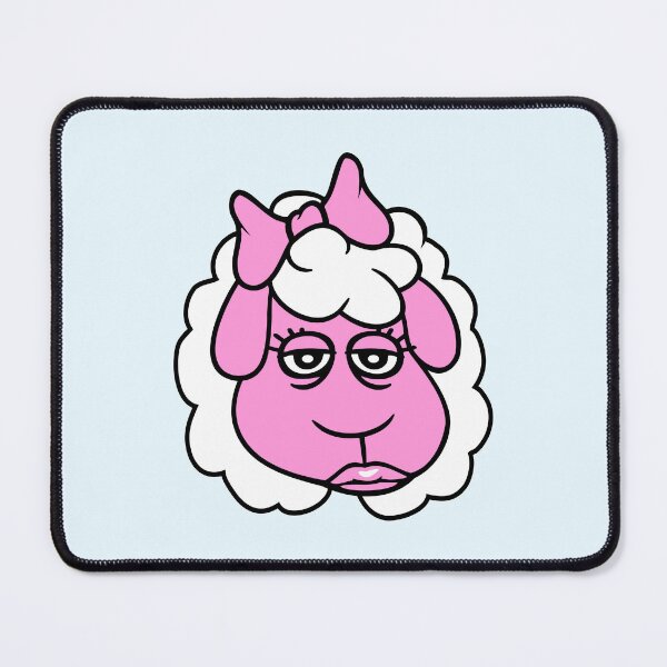 Item preview, Sheep Girl Woman Face Female Pretty Tired Head Fun designed and sold by shirt-o-mat.