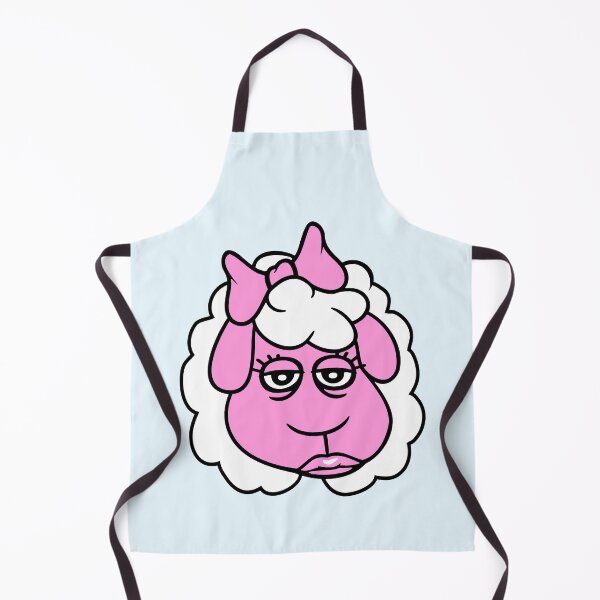 Item preview, Sheep Girl Woman Face Female Pretty Tired Head Fun designed and sold by shirt-o-mat.