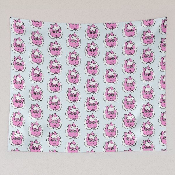 Item preview, Sheep Girl Woman Face Female Pretty Tired Head Fun designed and sold by shirt-o-mat.