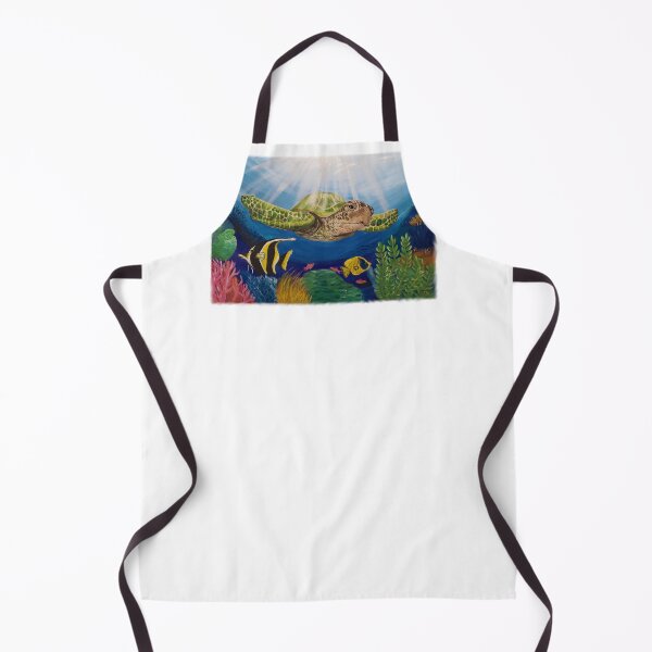Item preview, Sea Turtle in Ocean Acrylic hand painted design by Emily Albright designed and sold by ARTwithAlbright.