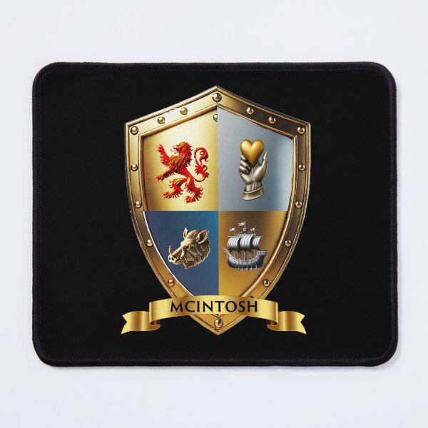 Item preview, McIntosh Name Shield The Banner of Strength and Loyalty designed and sold by Highlandkings.
