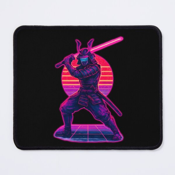 Item preview, synthwave samurai designed and sold by DMFPRINTS.