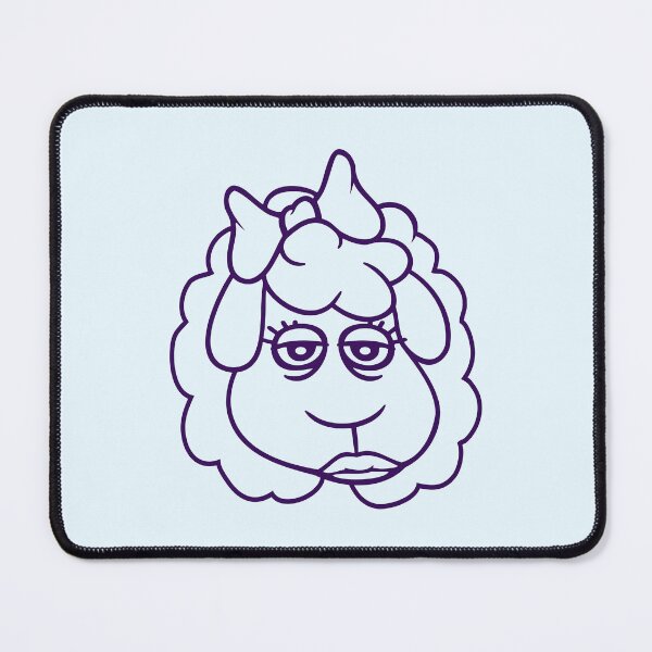 Item preview, Sheep Girl Woman Face Female Pretty Tired Head Fun designed and sold by shirt-o-mat.