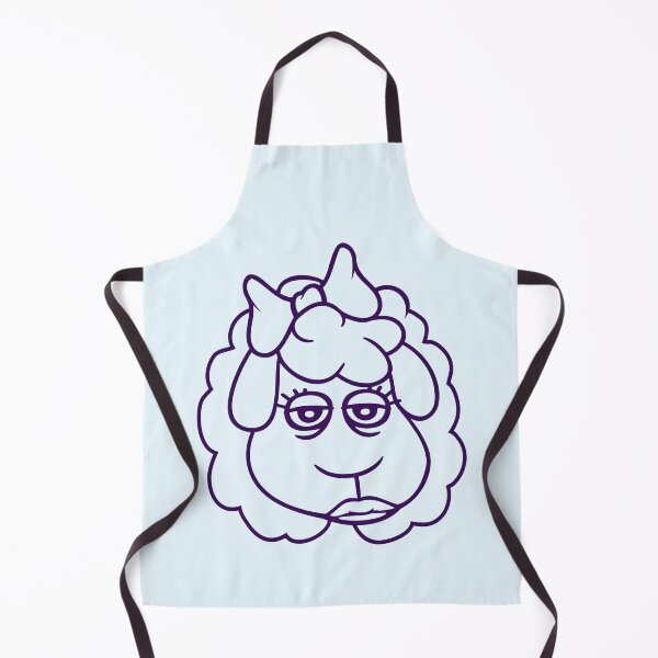 Item preview, Sheep Girl Woman Face Female Pretty Tired Head Fun designed and sold by shirt-o-mat.