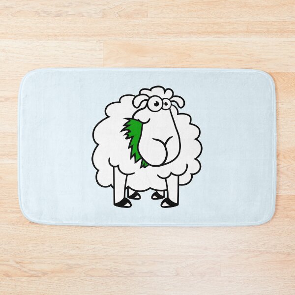 Item preview, Sheep Eating Grass Eating Hungry Funny Cartoon Fun designed and sold by shirt-o-mat.