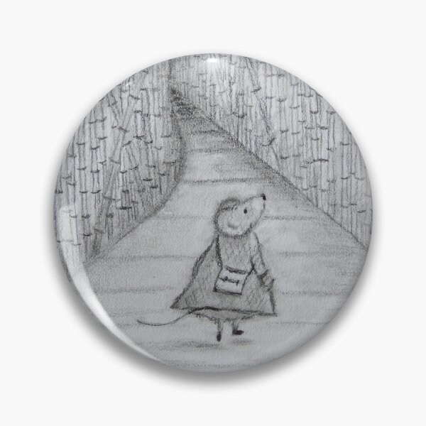 Item preview, Mouse in Bamboo Forest | Japan Art | Gentle Pencil Drawing designed and sold by AngelaMarieArt.