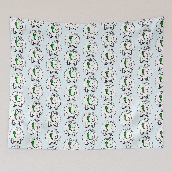 Item preview, Sheep Eating Grass Eating Hungry Funny Cartoon Fun designed and sold by shirt-o-mat.