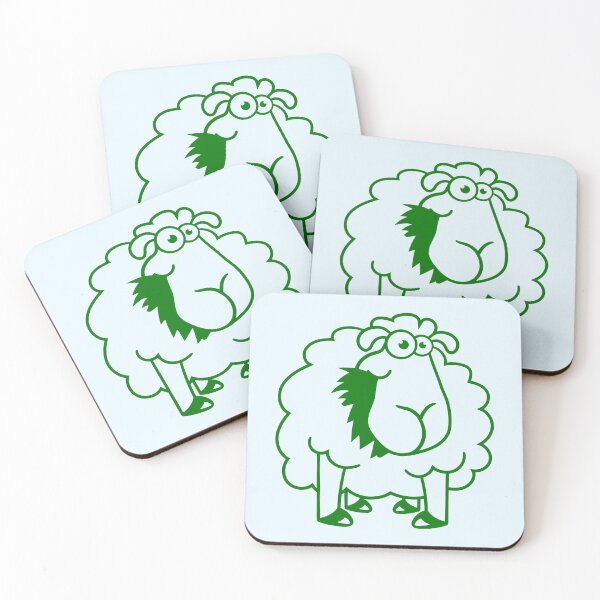 Item preview, Sheep Eating Grass Eating Hungry Funny Cartoon Fun designed and sold by shirt-o-mat.