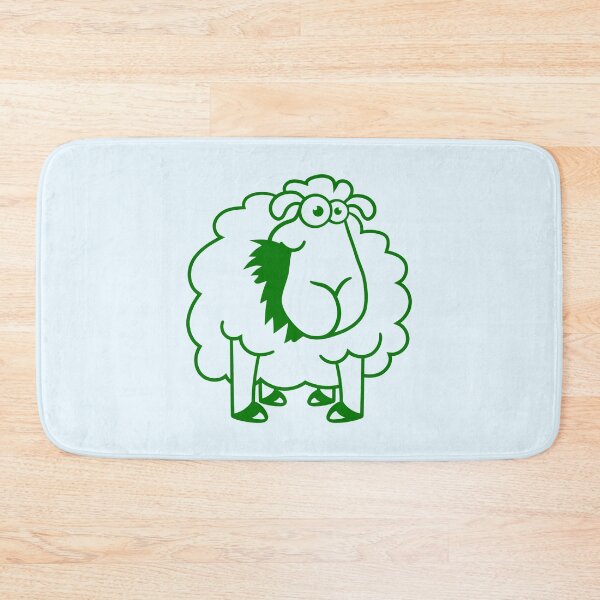 Item preview, Sheep Eating Grass Eating Hungry Funny Cartoon Fun designed and sold by shirt-o-mat.