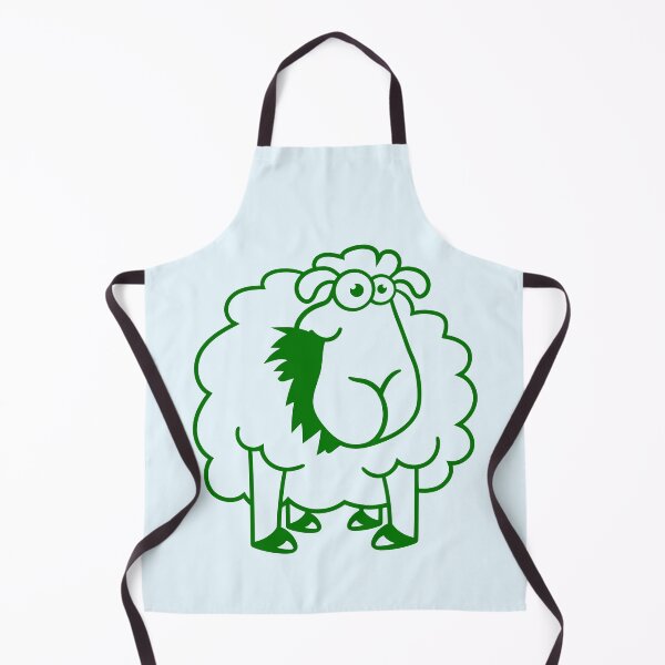 Item preview, Sheep Eating Grass Eating Hungry Funny Cartoon Fun designed and sold by shirt-o-mat.